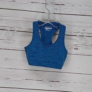BCG Tru Wick blue size XS 6/6x girls Sports Bra